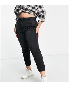 Черные джинсы с завышенной талией в винтажном стиле Cotton On Curve Cotton:on plus