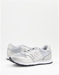 Серебристые кроссовки в классическом стиле 500 New balance