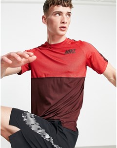 Бордовая футболка Dri FIT Nike