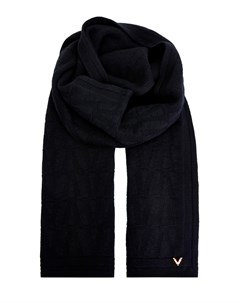Вязаный шарф из шерсти и кашемира с литой символикой Valentino garavani