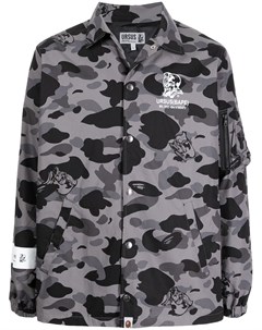 Куртка рубашка с камуфляжным принтом A bathing ape®