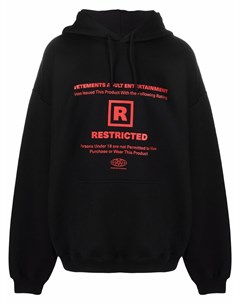 Худи с графичным принтом Vetements