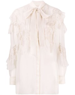 Кружевная полупрозрачная блузка Valentino