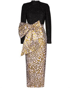 Платье макси с леопардовым принтом Halpern