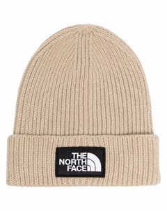 Шапка бини с нашивкой логотипом The north face