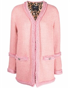 Твидовый пиджак с плетеной отделкой Blumarine