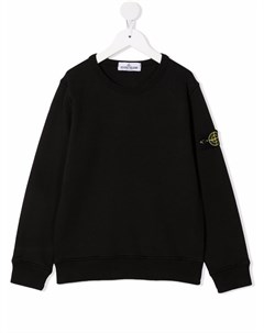 Толстовка с круглым вырезом и логотипом Stone island junior