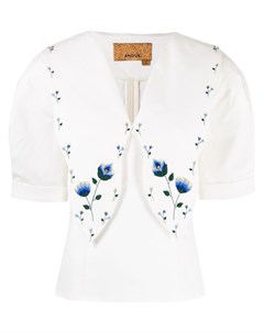Блузка с цветочной вышивкой Anouki
