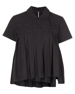 Блузка с короткими рукавами и складками Comme des garçons tricot