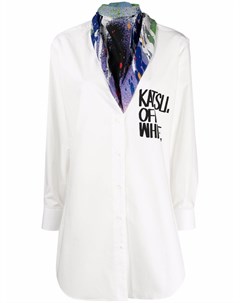 Платье рубашка с логотипом из коллаборации с Katsu Off-white