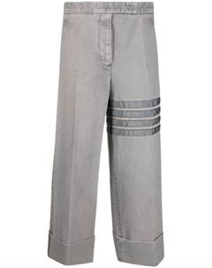 Укороченные брюки с полосками 4 Bar Thom browne
