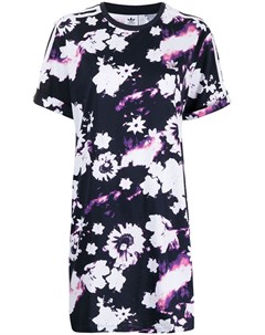 Платье футболка с цветочным принтом Adidas