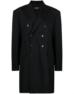 Двубортное пальто с молниями Dsquared2