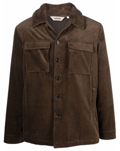 Вельветовая куртка рубашка с подкладкой из шерпы Aspesi
