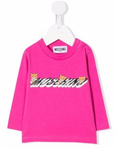 Футболка с логотипом Moschino kids