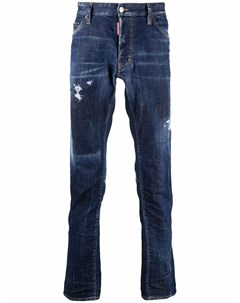 Прямые джинсы с прорезями Dsquared2