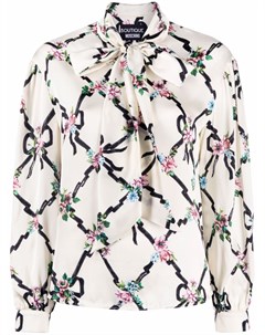 Атласная блузка с узором Boutique moschino