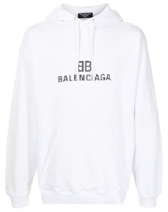 Худи с кулиской и логотипом Balenciaga