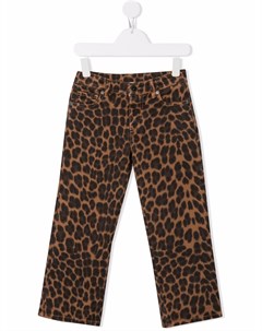 Прямые брюки с леопардовым принтом Parosh