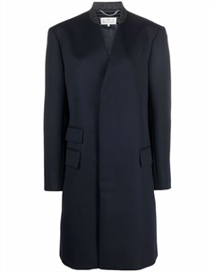 Шерстяное пальто с потайной застежкой Maison margiela