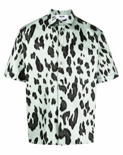 Рубашка с леопардовым принтом Msgm