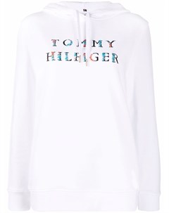 Худи с кулиской и вышитым логотипом Tommy hilfiger