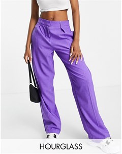 Фиолетовые свободные брюки в мужском стиле Hourglass Asos design