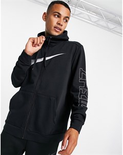 Черная куртка из ткани с капюшоном Sport Clash Nike training