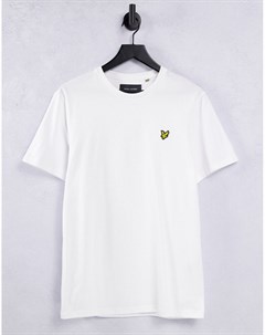 Белая футболка из органического хлопка с логотипом Lyle & scott