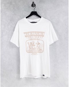 Белая футболка с принтом nacho macho Vintage supply