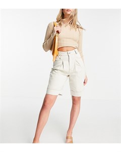 Классические шорты из органического хлопка цвета экрю Vero moda tall
