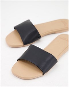 Черные сандалии без застежки Abercrombie & fitch