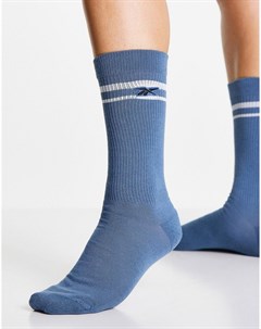 Светло голубые носки с логотипом Reebok