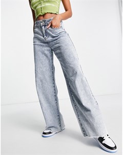 Выбеленные широкие джинсы с двумя пуговицами Urban revivo
