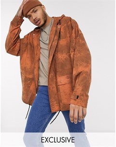 Оранжевая хлопковая куртка в стиле oversized Reclaimed vintage