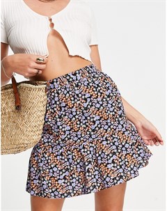 Расклешенная мини юбка с цветочным принтом в стиле ретро Miss selfridge