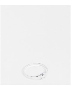 Кольцо из стерлингового серебра с аквамарином для родившихся в марте Kingsley ryan curve