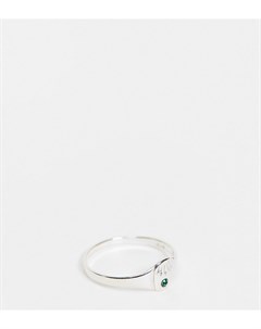 Кольцо из стерлингового серебра с искусственным изумрудом для рожденных в мае Kingsley ryan