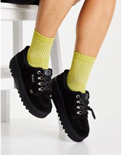Черные замшевые туфли на массивной подошве Kick Lo Cosmic Kickers