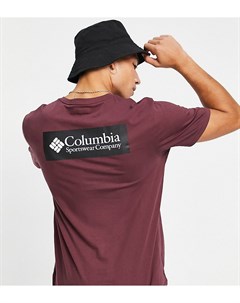 Бордовая футболка с принтом на спине North Cascades эксклюзивно для ASOS Columbia