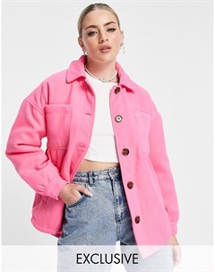Розовая куртка рубашка Inspired Reclaimed vintage