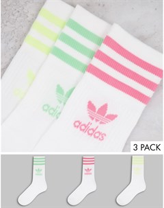 Набор из 3 пар белых носков adicolor Adidas originals