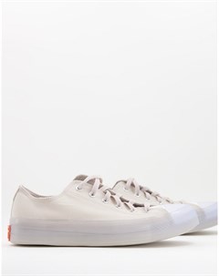 Светло бежевые кеды из эластичной парусины Chuck Taylor Ox CX Converse