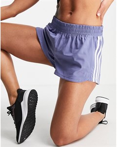 Сиреневые шорты с тремя полосками по бокам adidas Training Adidas performance