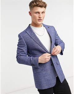 Сине черный узкий пиджак в клетку Original penguin