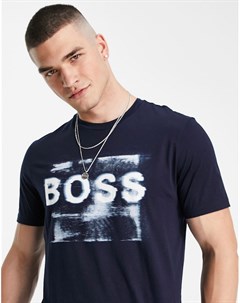 Темно синяя футболка Tlogo Boss