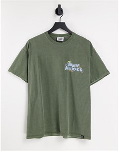 Зеленая футболка с принтом New Mexico на спине Vintage supply