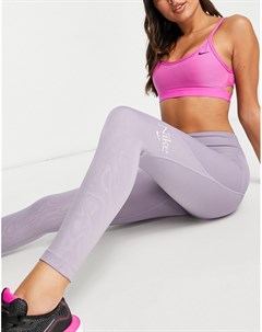 Фиолетовые леггинсы длиной 7 8 Femme Dri FIT Nike running