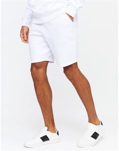 Белые трикотажные шорты New look