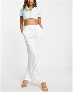 Белые широкие брюки от комплекта x Syd El In the style